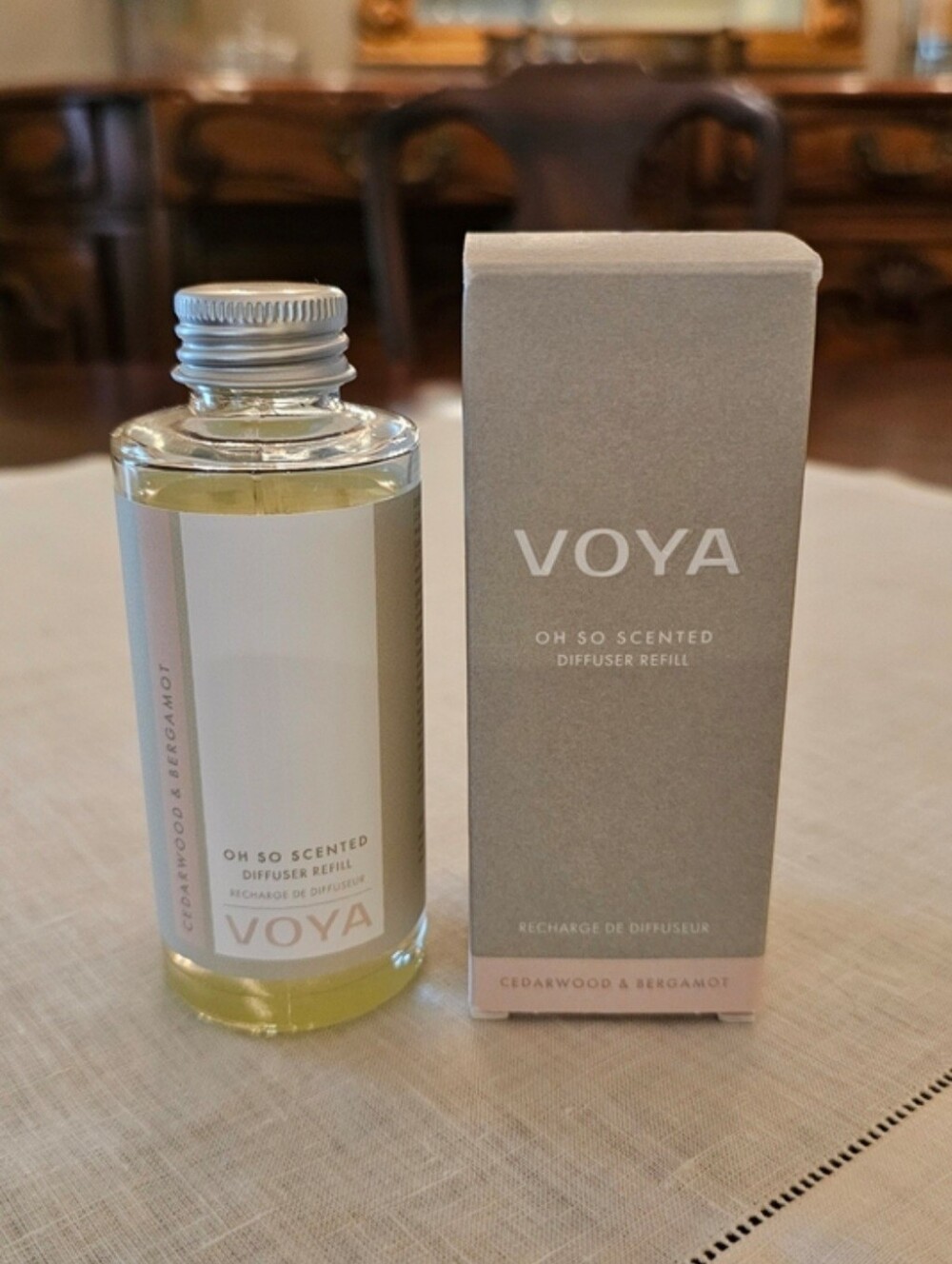 VOYA Oh So Scented Reed Diffuser Refill - Cedarwood & Bergamot 100ml / 3.4 oz NI